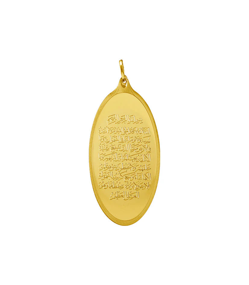 SAM Gold 24K Oval Pendant 999.9 Purity