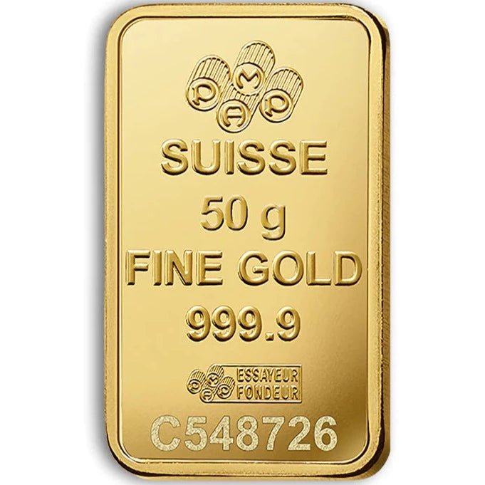 Pamp Suisse Queen Fortuna Gold Bar 24KT - 50 Gram - Malahi Gold Trading