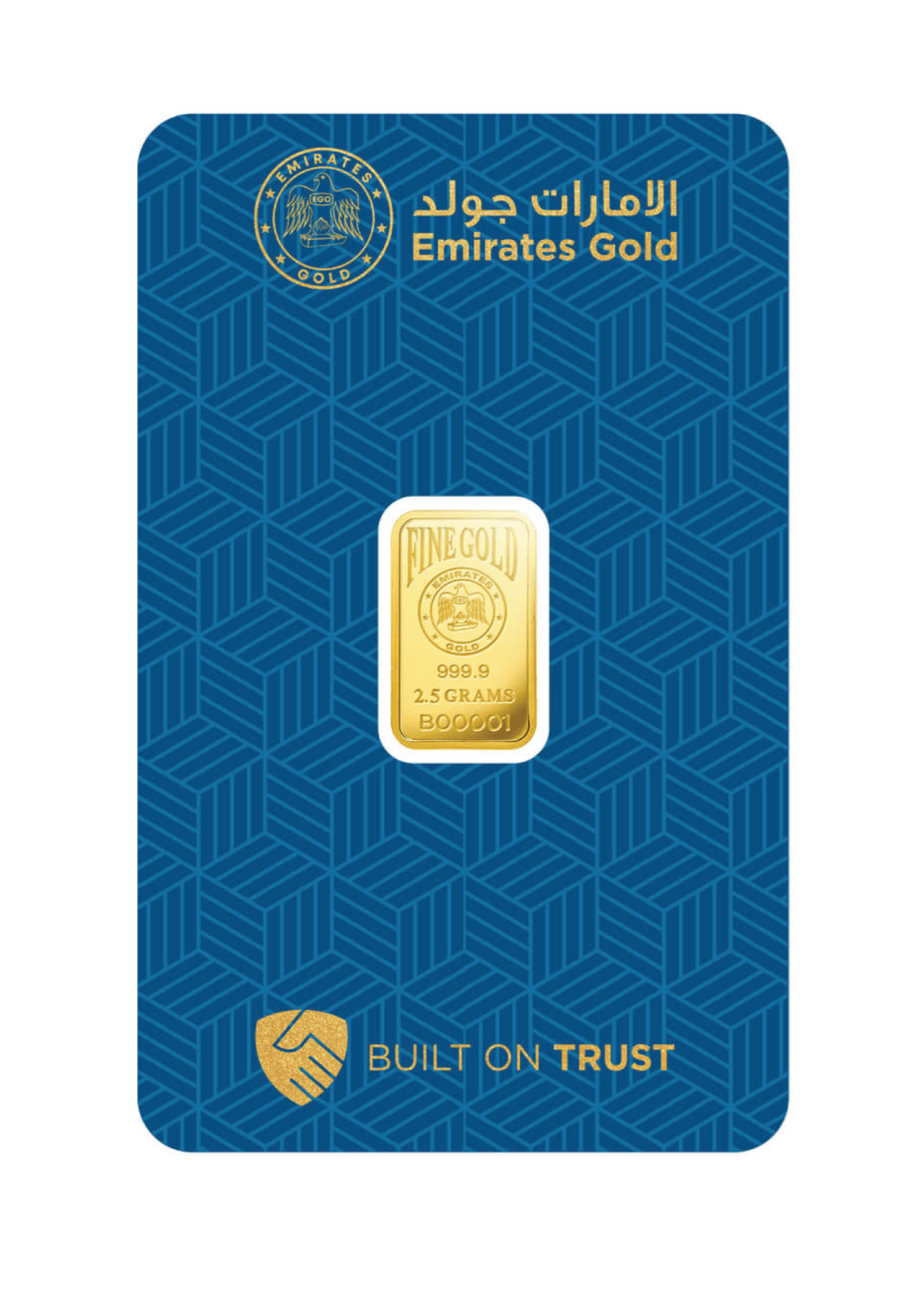 Emirates Gold Bar 24KT - 2.5 Gram - Malahi Gold Trading