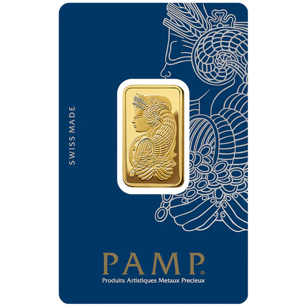 Pamp Suisse Queen Fortuna Gold Bar 24KT - 1/2 Ounce