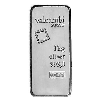 Valcambi Suisse 1000 Gram Silver Bar
