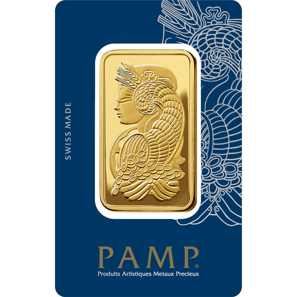 Pamp Suisse Queen Fortuna Gold Bar 24KT - 50 Gram - Malahi Gold Trading