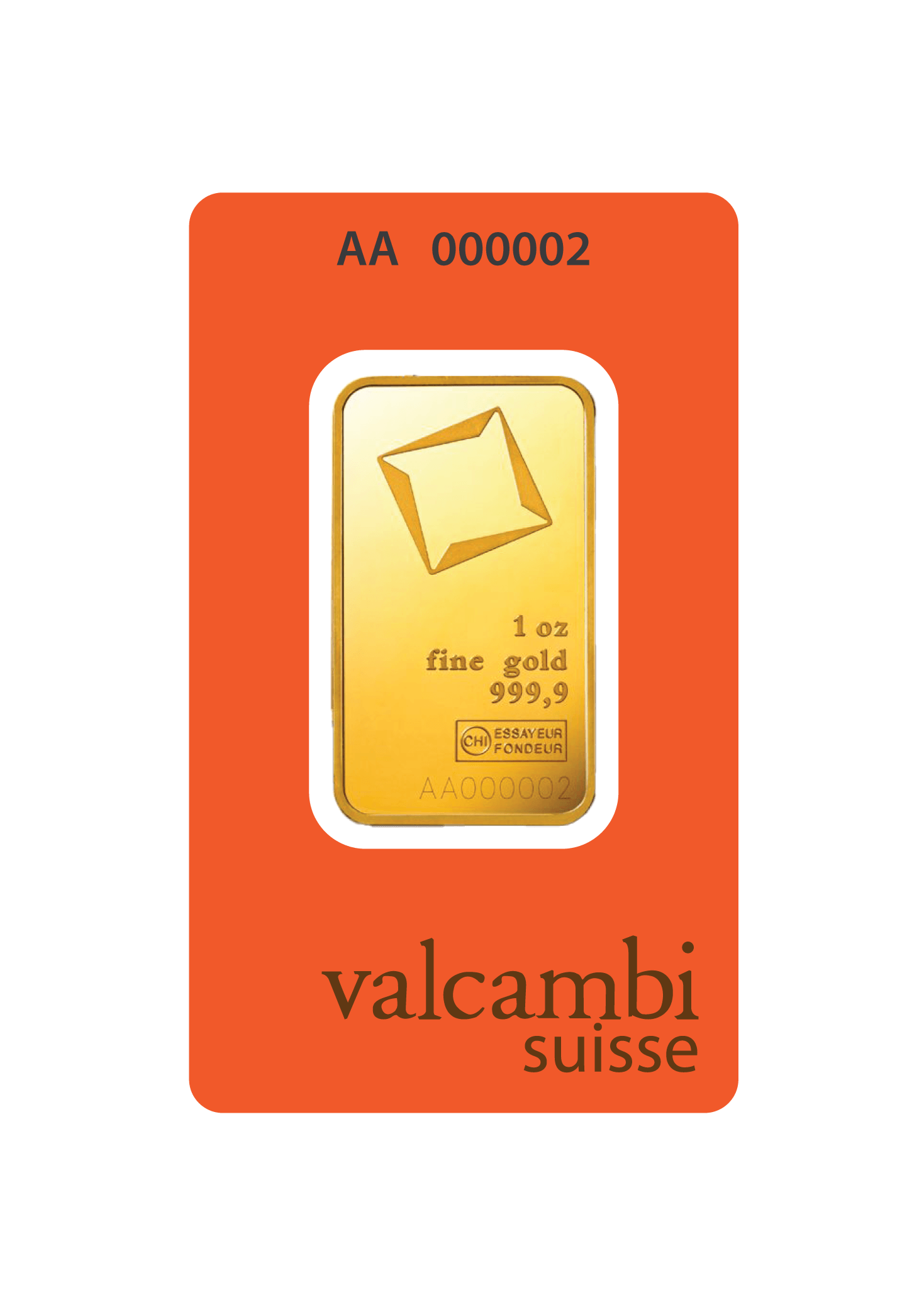 Valcambi Suisse Gold Bar 24KT - 1 ounce - Malahi Gold Trading