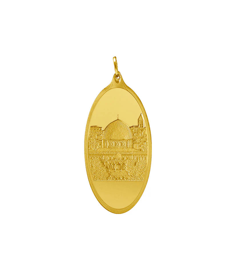 SAM Gold 24K Oval Pendant 999.9 Purity