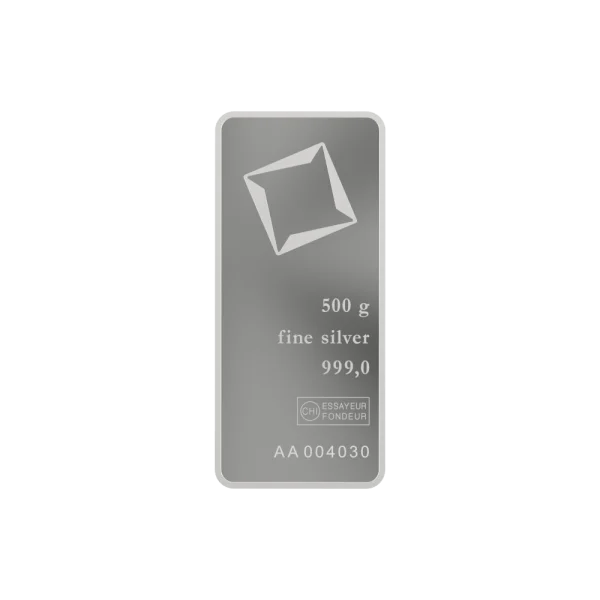 500 Gram Valcambi Silver Bar