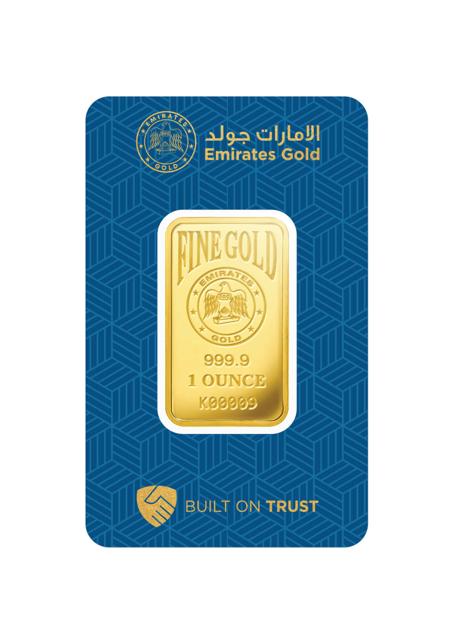 Emirates Gold Bar 24KT - 1 Ounce - Malahi Gold Trading