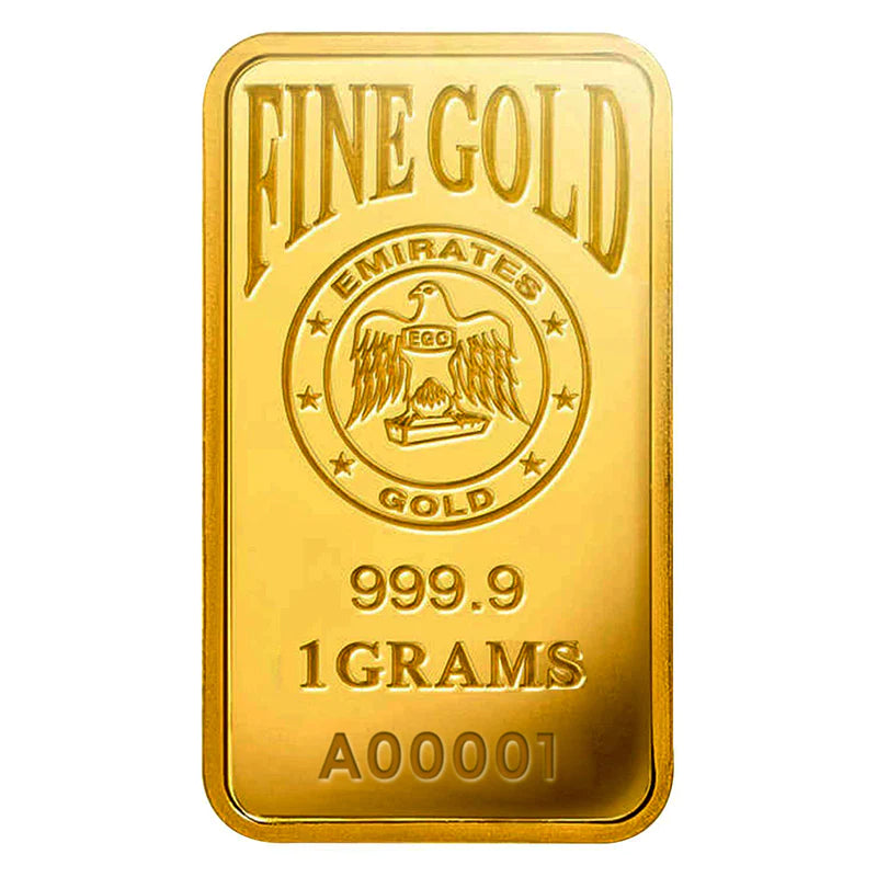 Emirates Gold Bar 1 g front