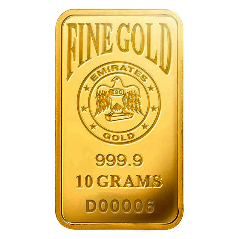 Emirates Gold Bar 24KT - 10 Gram - Malahi Gold Trading
