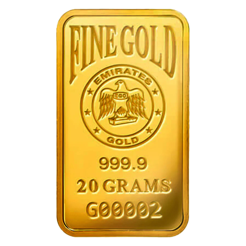 Emirates Gold Bar 24KT - 20 Gram - Malahi Gold Trading