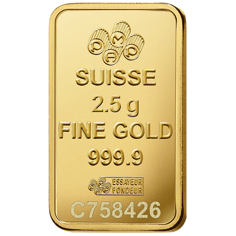 Pamp Suisse Queen Fortuna Gold Bar 24KT - 2.5 Gram - Malahi Gold Trading