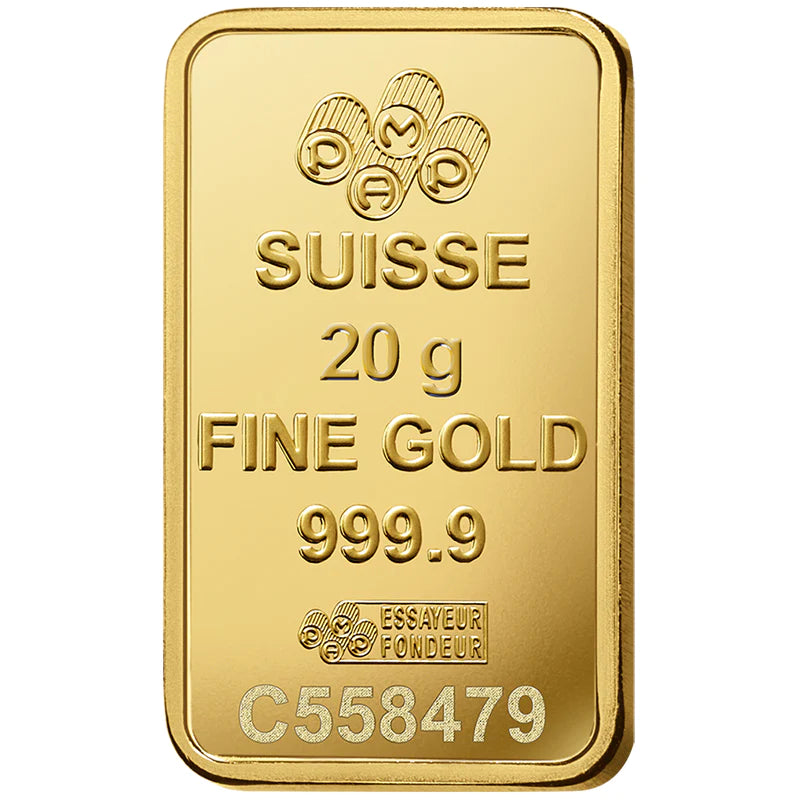 Pamp Suisse Queen Fortuna Gold Bar 24KT - 20 Gram - Malahi Gold Trading