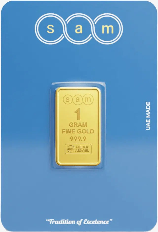 SAM Gold Bar 1 Gram