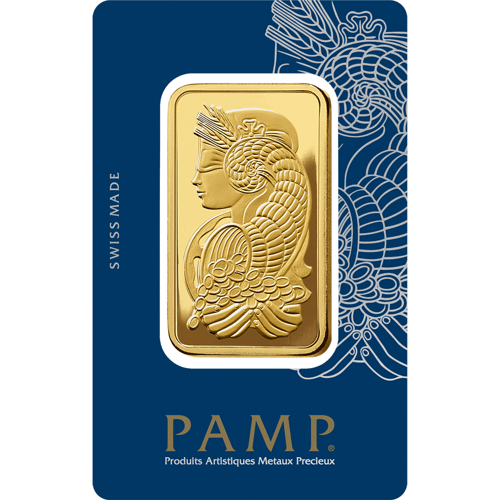 Pamp Suisse Queen Fortuna Gold Bar 24KT - 100 Gram - Malahi Gold Trading