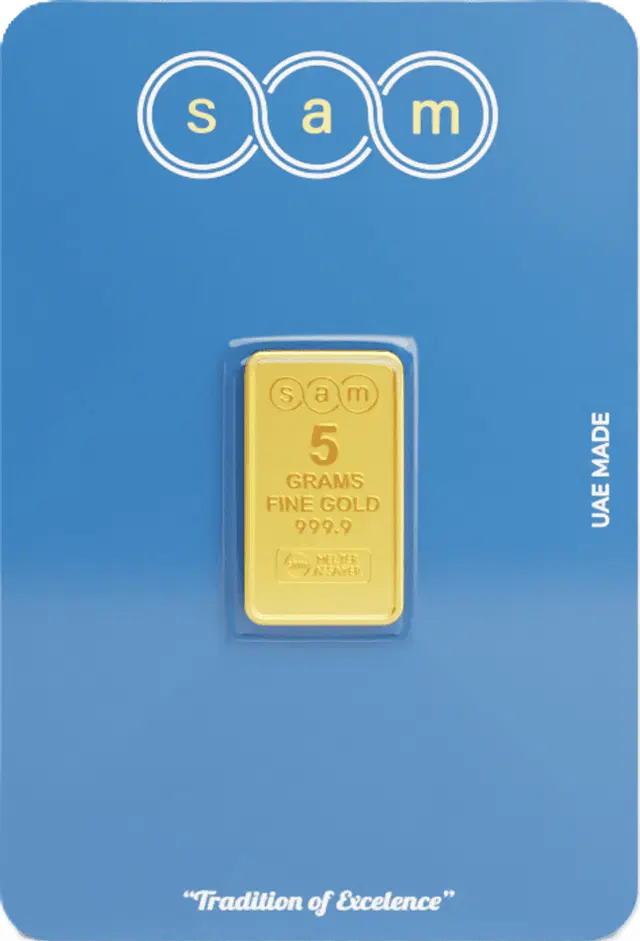 SAM Gold Bar 5 Gram