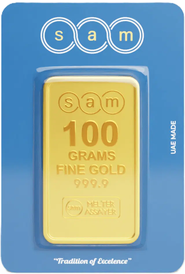 SAM Gold Bar 100 Gram