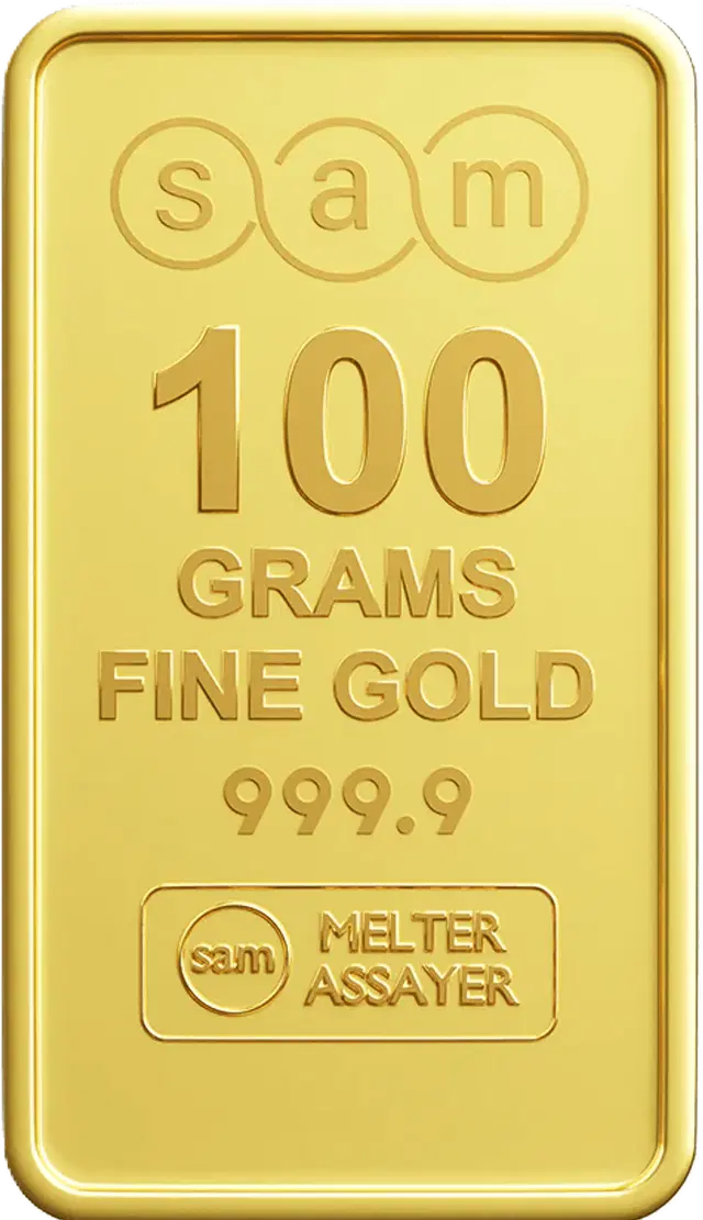 SAM Gold Bar 100 Gram